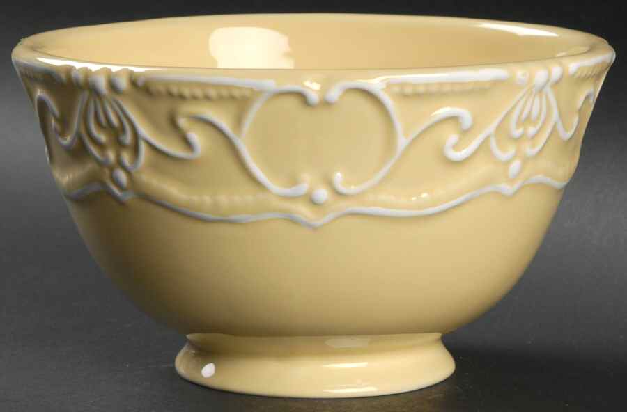 Aristocrat Yellow Dessert Bowl by Ambiance-1