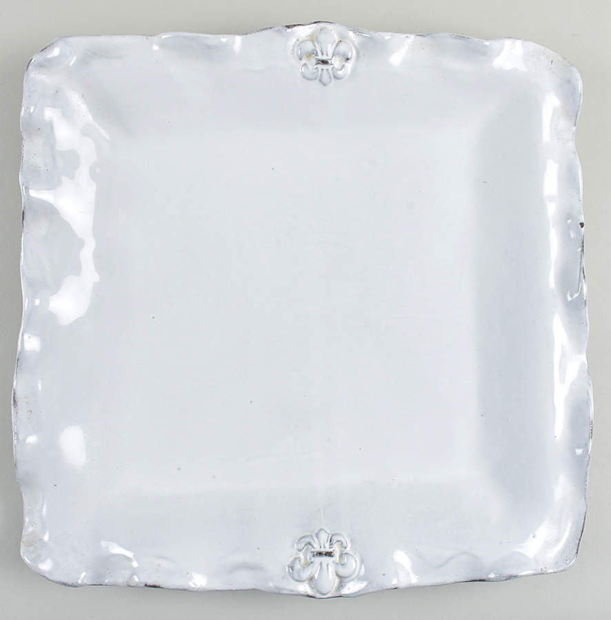 Fleur de Lis 14" Square Platter by Abigails-1