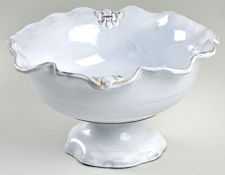 Fleur de Lis Round Compote (Height X Width) by Abigails-1