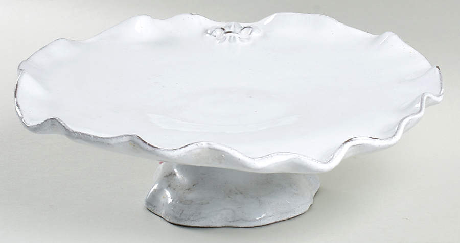 Fleur de Lis 11" Diameter Pedestal Cake Stand by Abigails-1