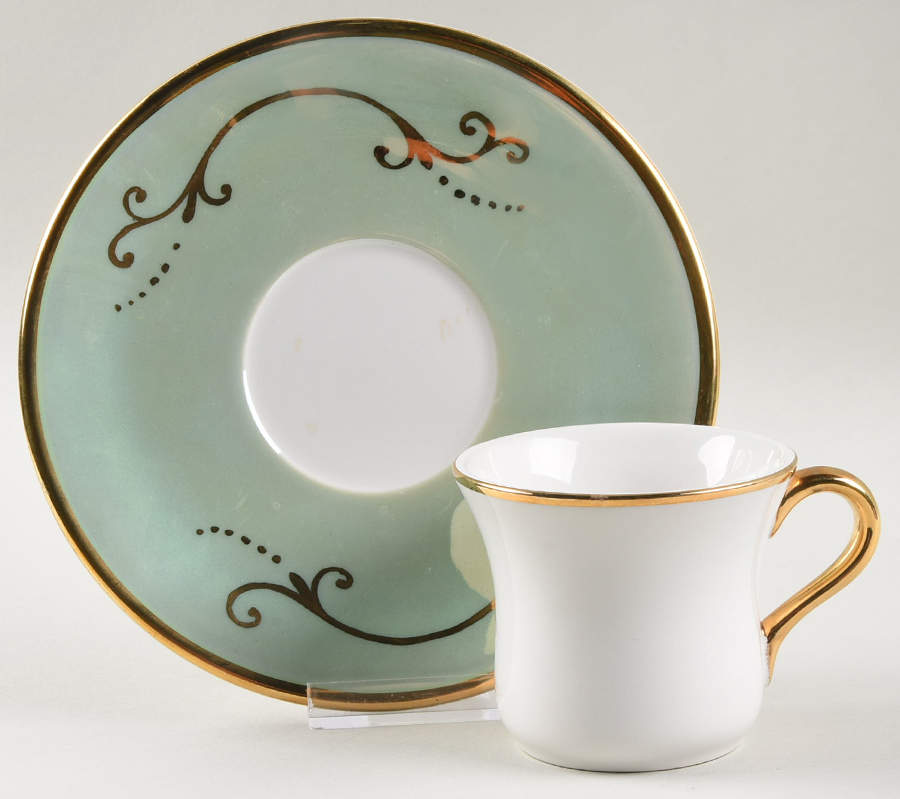 Maltby Lustree Flat Cup & Saucer Set by Abigails-1