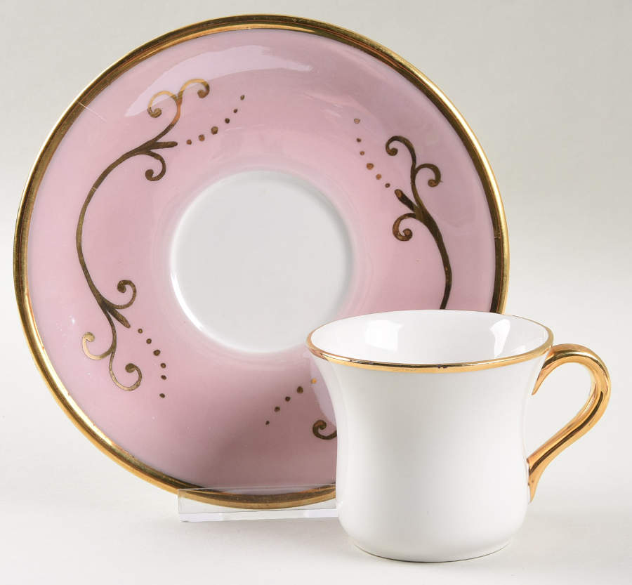 Maltby Lustree Flat Cup & Saucer Set by Abigails-1