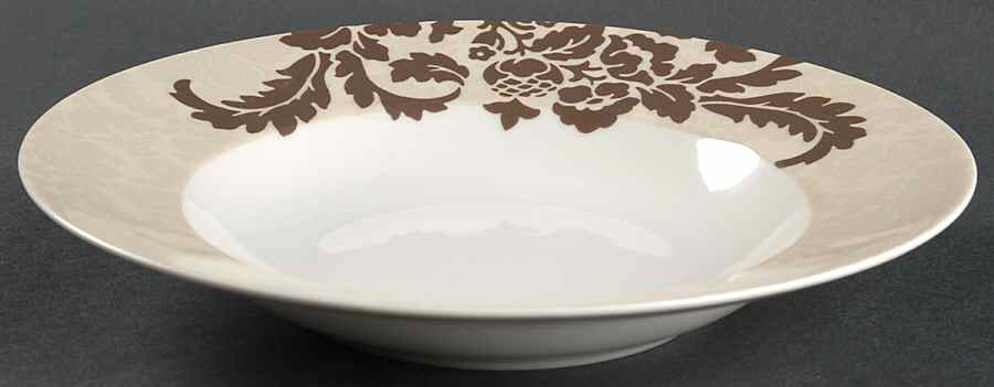 La Belle Sepia Large Rim Soup Bowl by 222 Fifth (PTS)-1