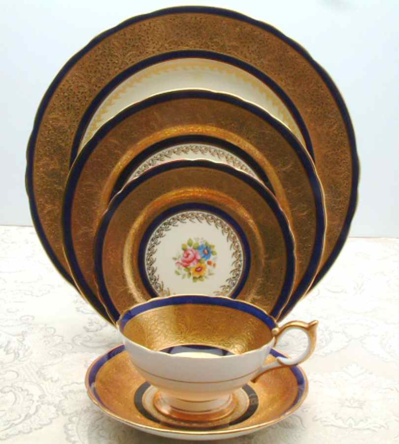 4953 Footed Cup & Saucer Set by John  Aynsley & Sons-1