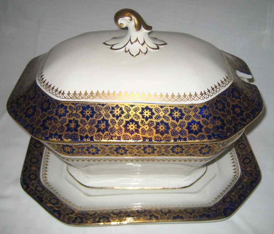 C2734 Tureen & Lid w/Underplate by Ashworth Bros-1