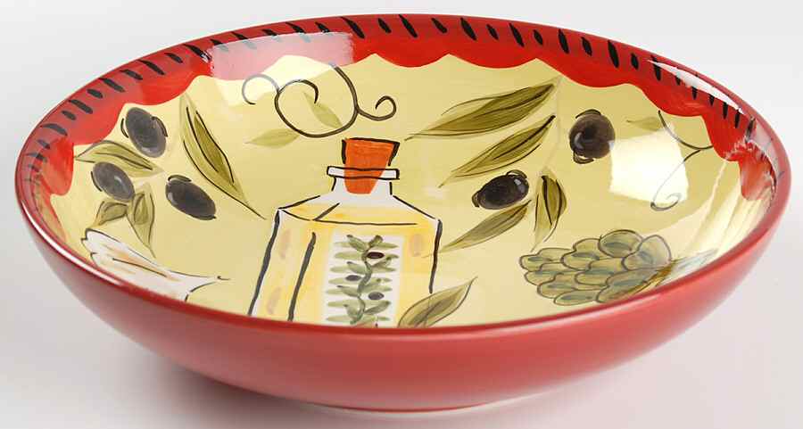 Oliviso 9" Individual Pasta Bowl by 222 Fifth (PTS)-1