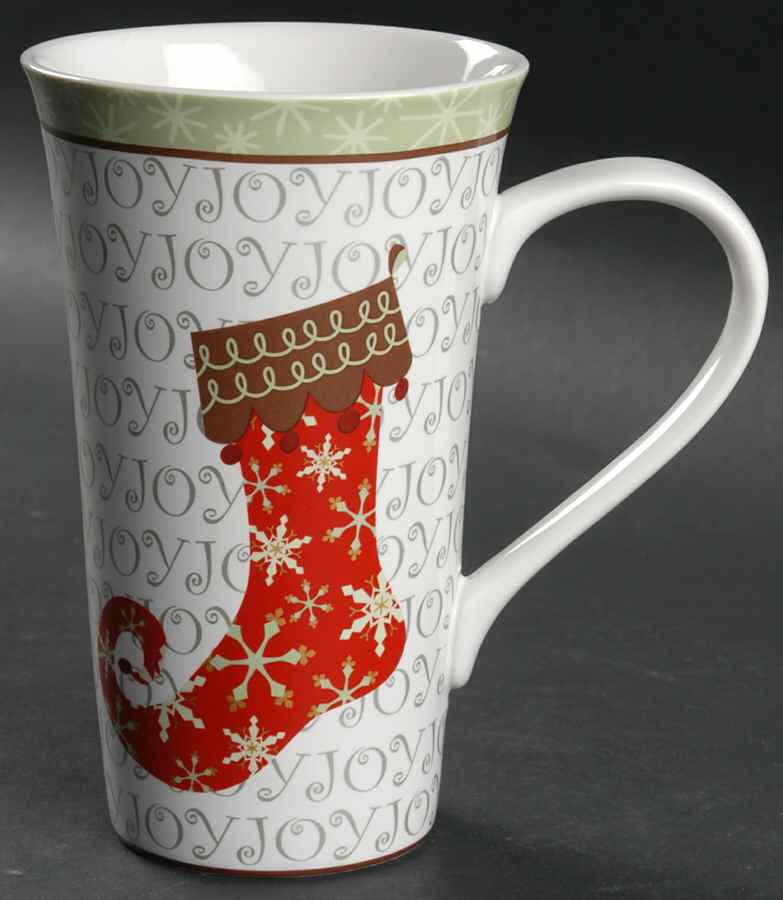 Christmas Stockings Latte Mug by 222 Fifth (PTS)-1