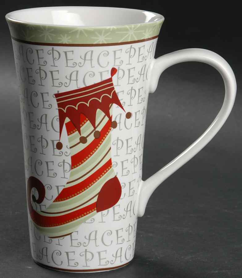 Christmas Stockings Latte Mug by 222 Fifth (PTS)-1