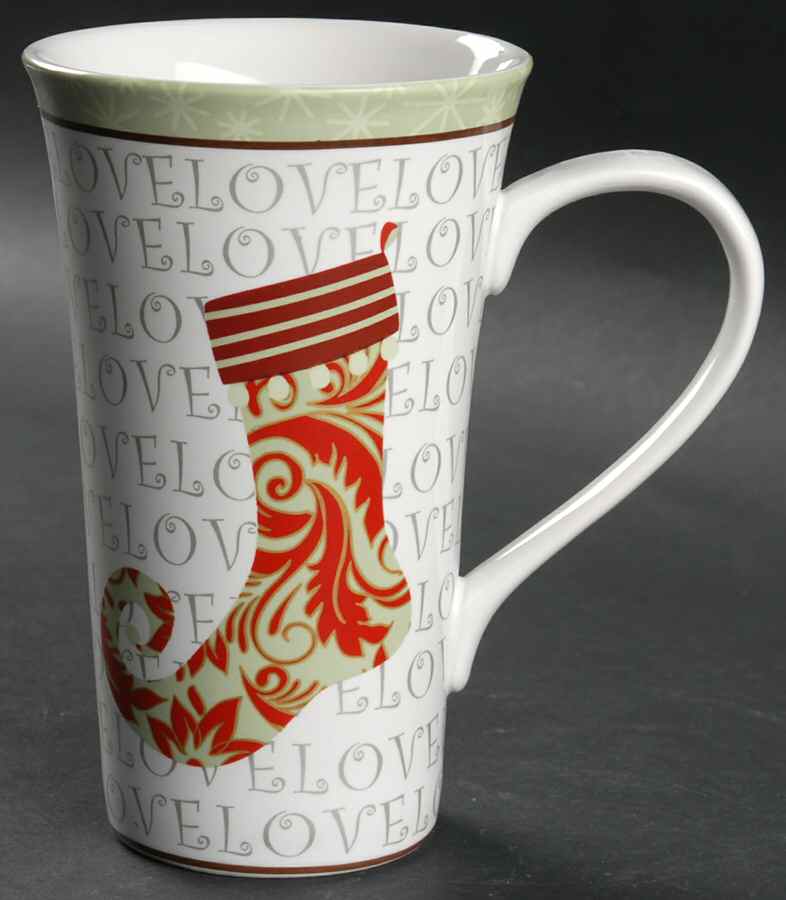 Christmas Stockings Latte Mug by 222 Fifth (PTS)-1