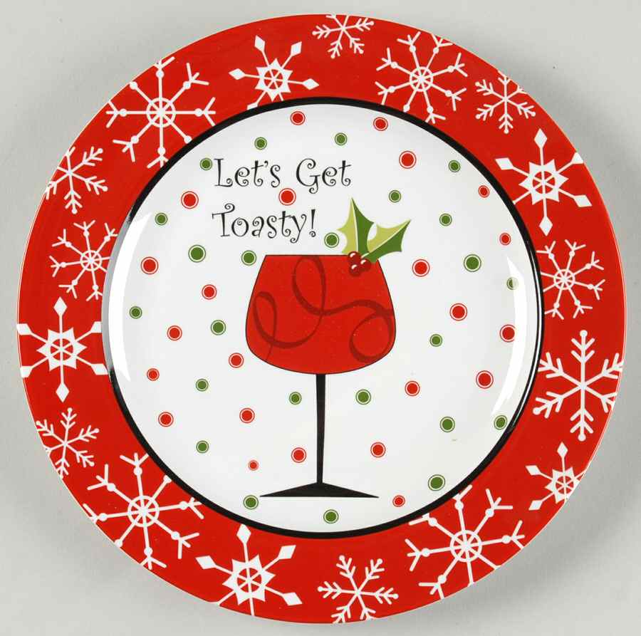 Let's Get Toasty Salad Plate by 222 Fifth (PTS)-1