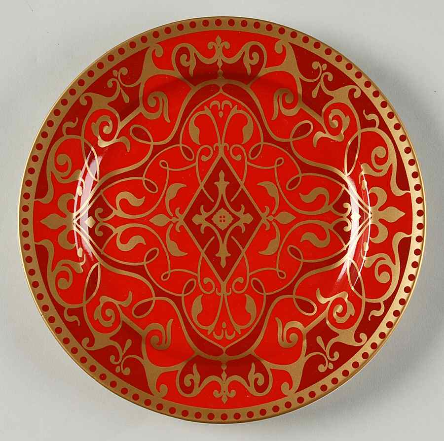 Ornamental Scroll Salad Plate by 222 Fifth (PTS)-1