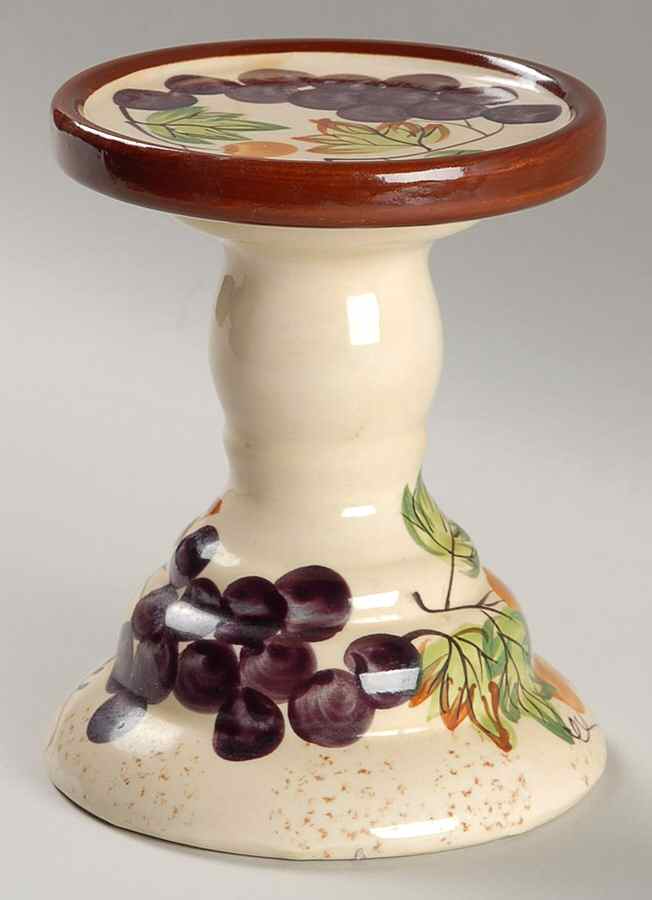 Grape Medley 5" Pillar Candleholder by Alco-1