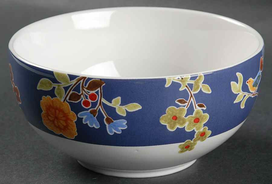 Bird Delight Purple Soup/Cereal Bowl by 222 Fifth (PTS)-1