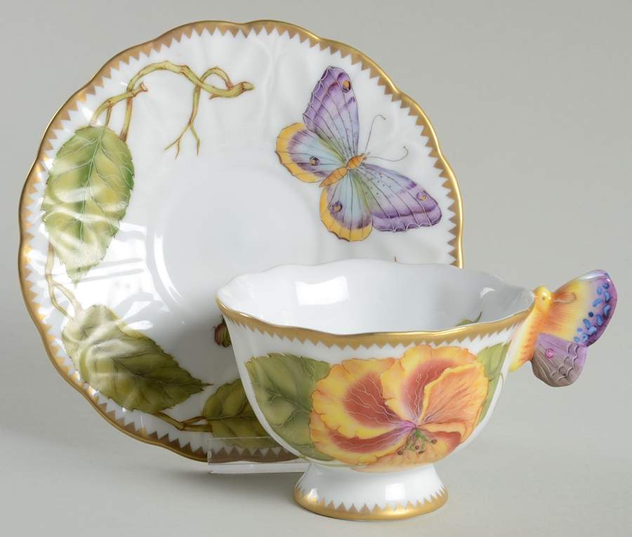 Giftware Footed Demitasse Cup & Saucer Set by Anna Weatherley-1