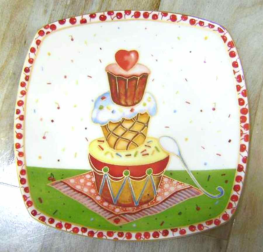 Sweet Confetti Salad/Dessert Plate by 222 Fifth (PTS)-1