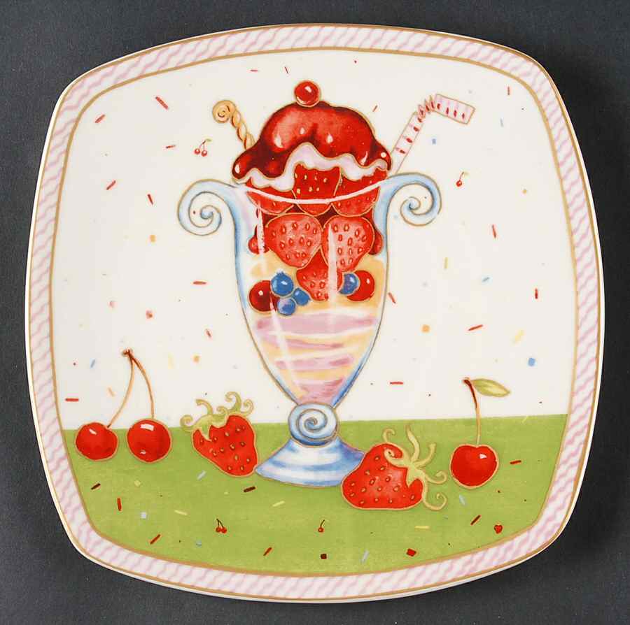 Sweet Confetti Salad/Dessert Plate by 222 Fifth (PTS)-1