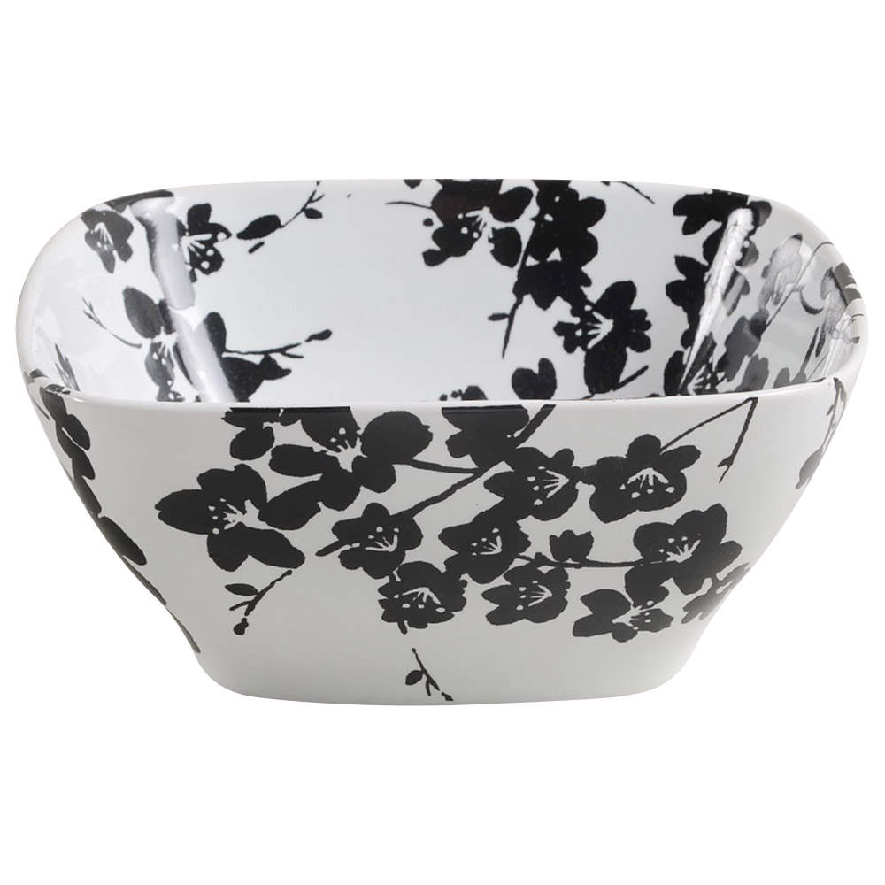 Mia Blossoms Black Soup/Cereal Bowl by 222 Fifth (PTS)-1