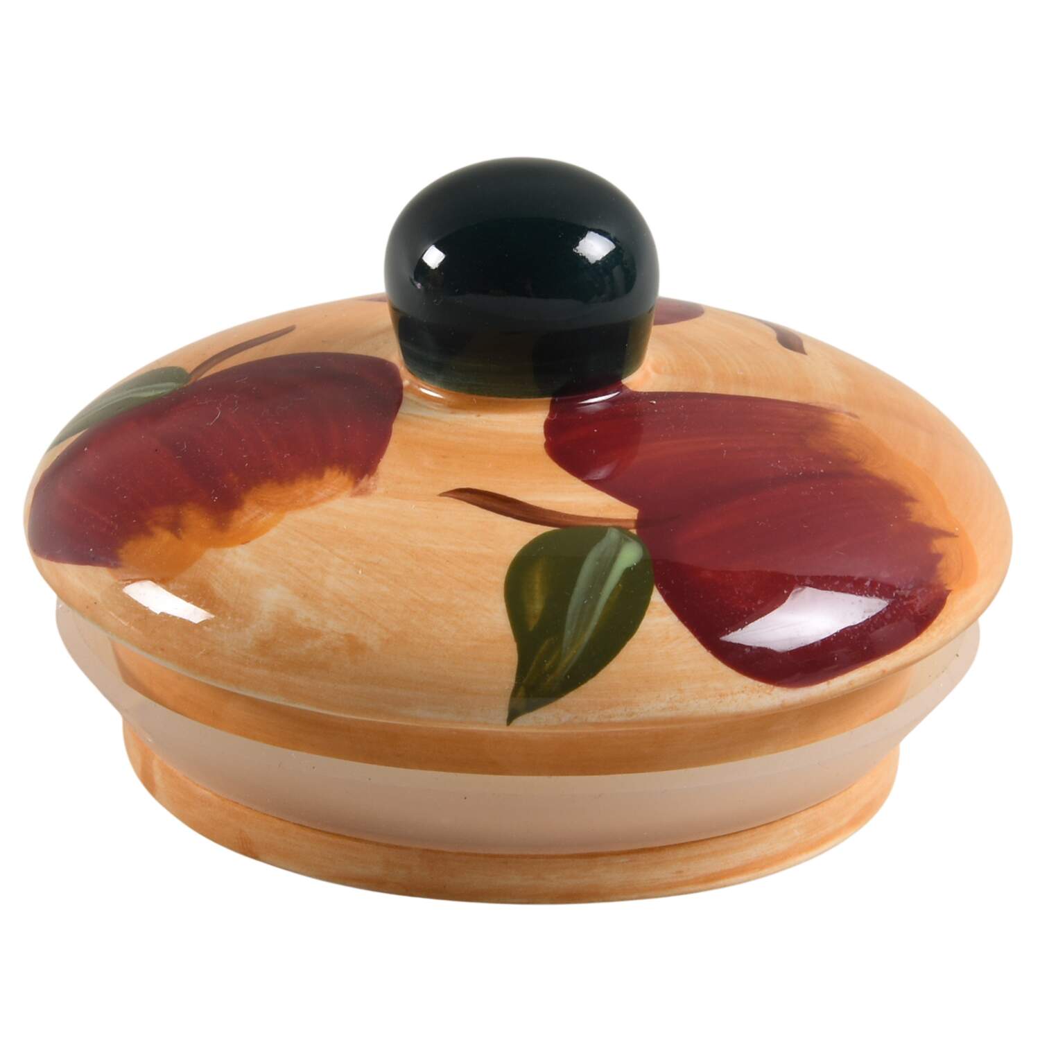 Country Apple Lid for Large Canister by Casa Vero-1