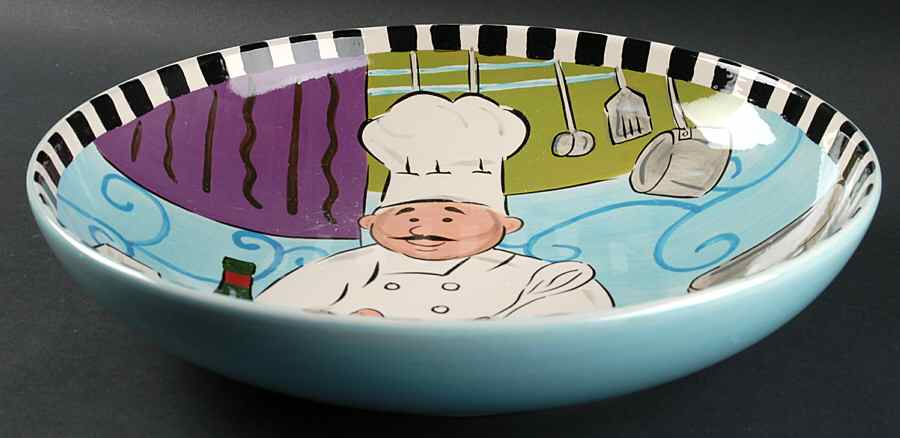 Happy Chef 13" Pasta Serving Bowl by 222 Fifth (PTS)-1