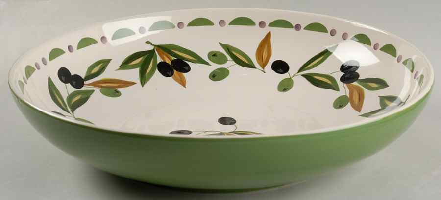 Julianna's Olives 12" Pasta Serving Bowl by 222 Fifth (PTS)-1