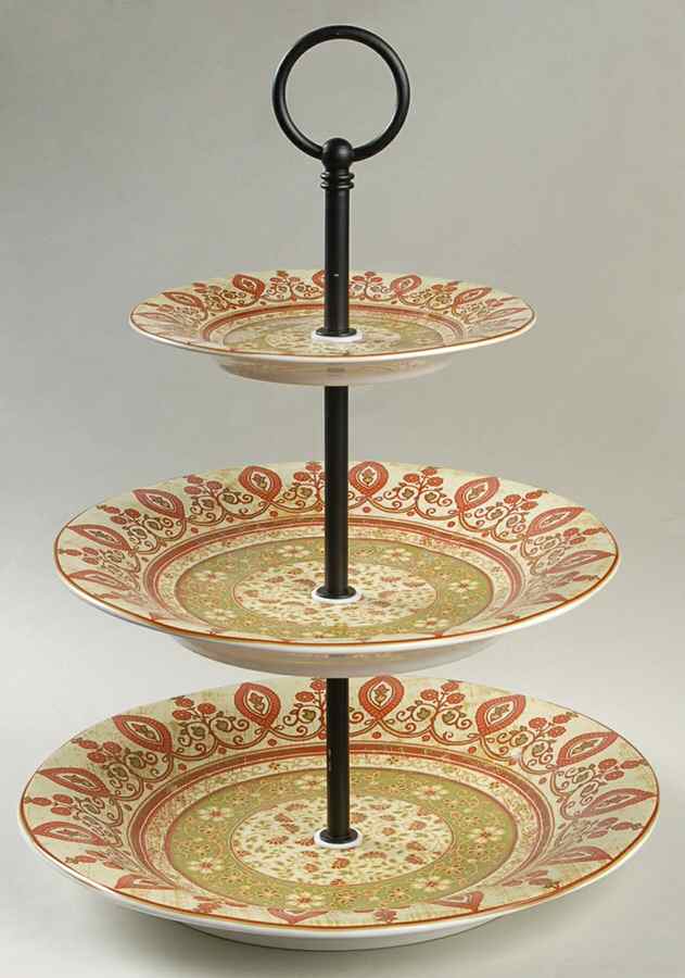 Kashmir 3 Tiered Serving Tray (DPM2,SPM2,BBM2) by 222 Fifth (PTS)-1
