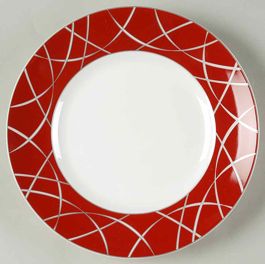 Savoy Red Salad Plate by 222 Fifth (PTS)-1