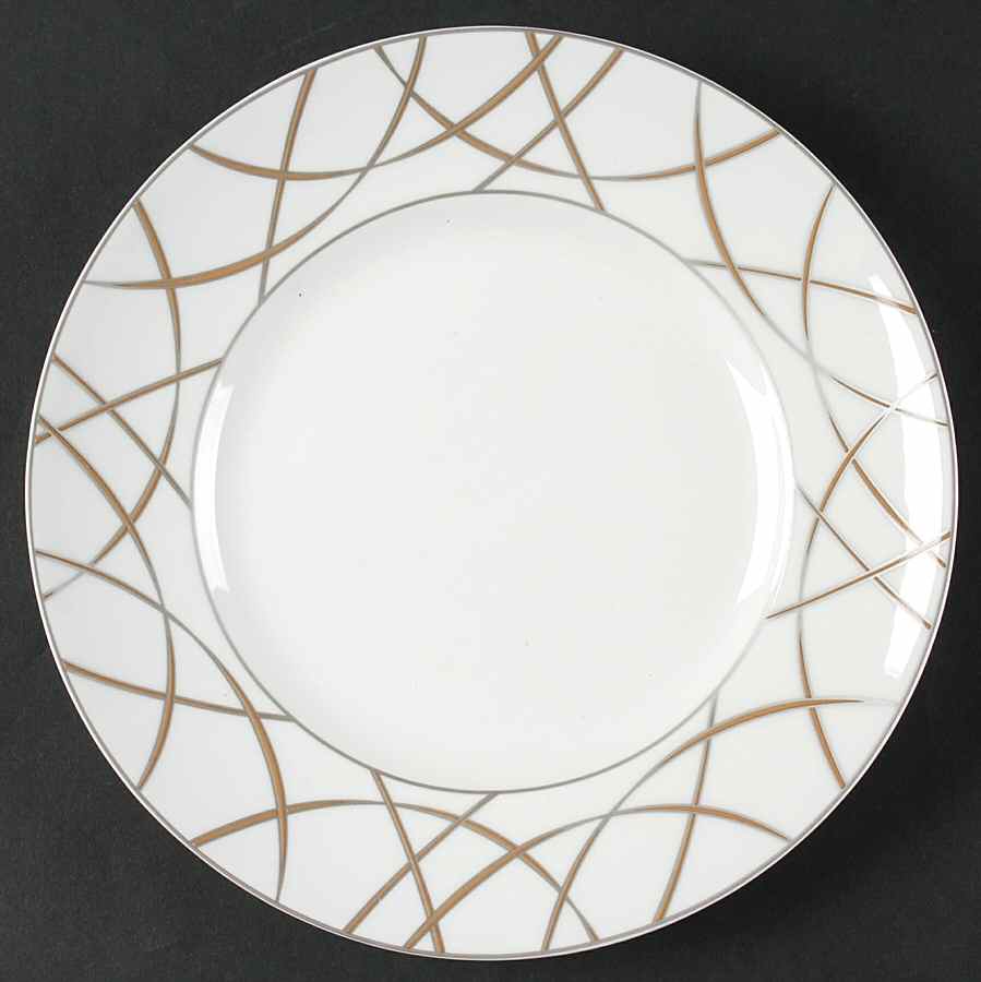 Savoy Taupe Salad Plate by 222 Fifth (PTS)-1