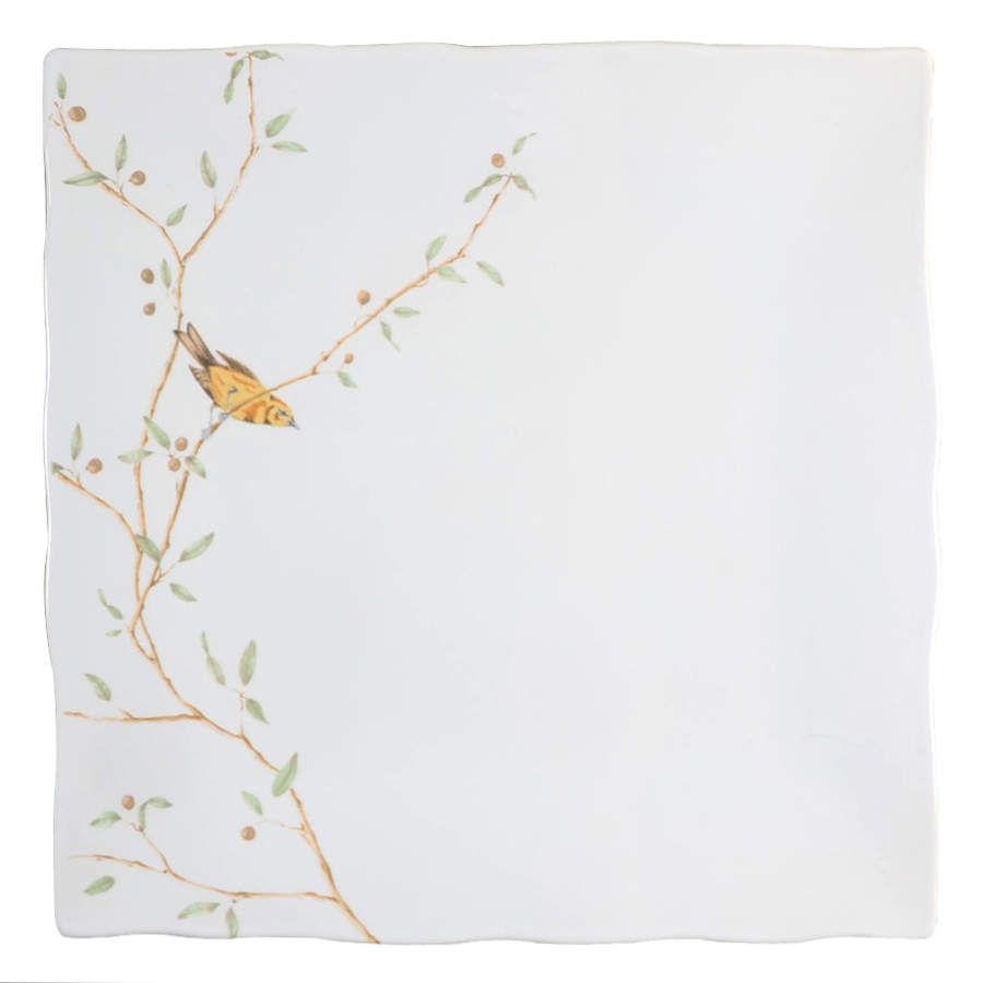 Early Bird Square Dinner Plate by 222 Fifth (PTS)-1