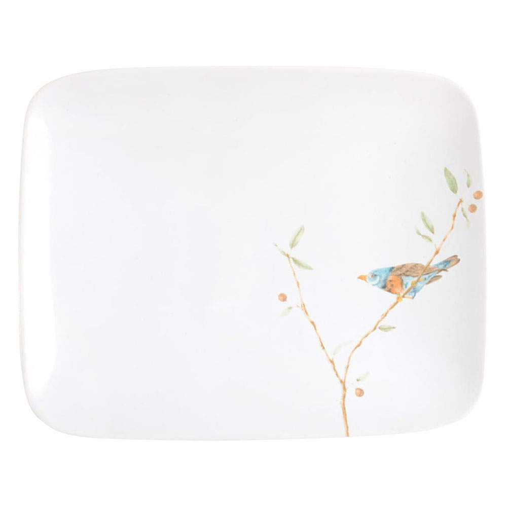 Early Bird Rectangular Salad/Dessert Plate by 222 Fifth (PTS)-1