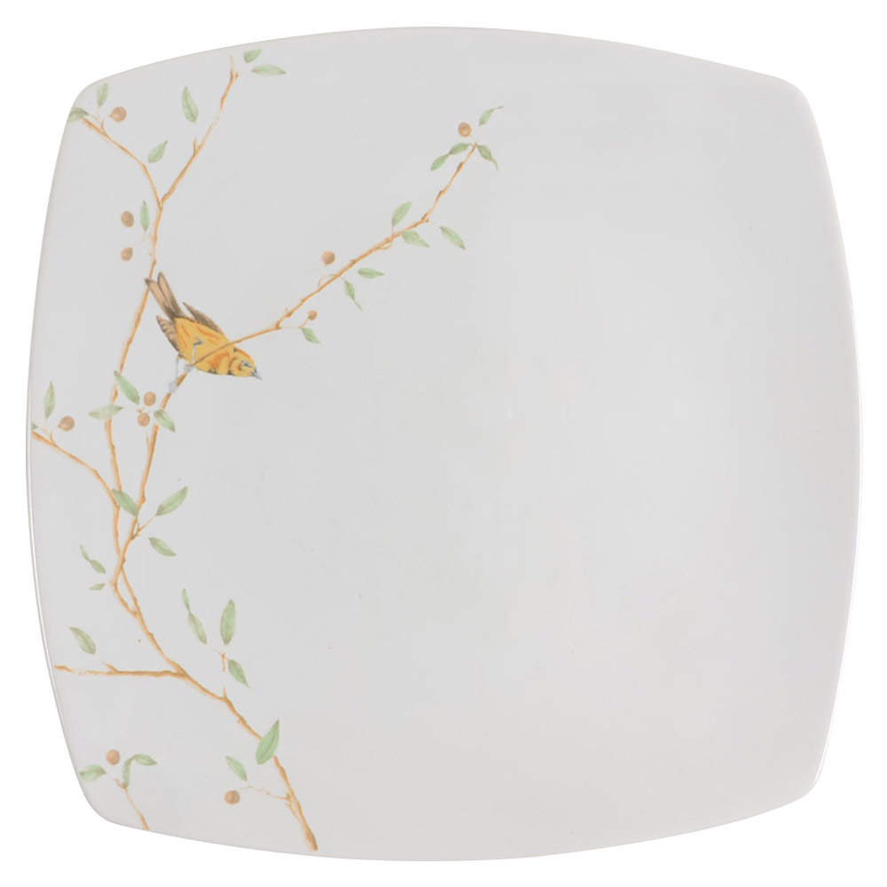 Early Bird Square Dinner Plate by 222 Fifth (PTS)-1