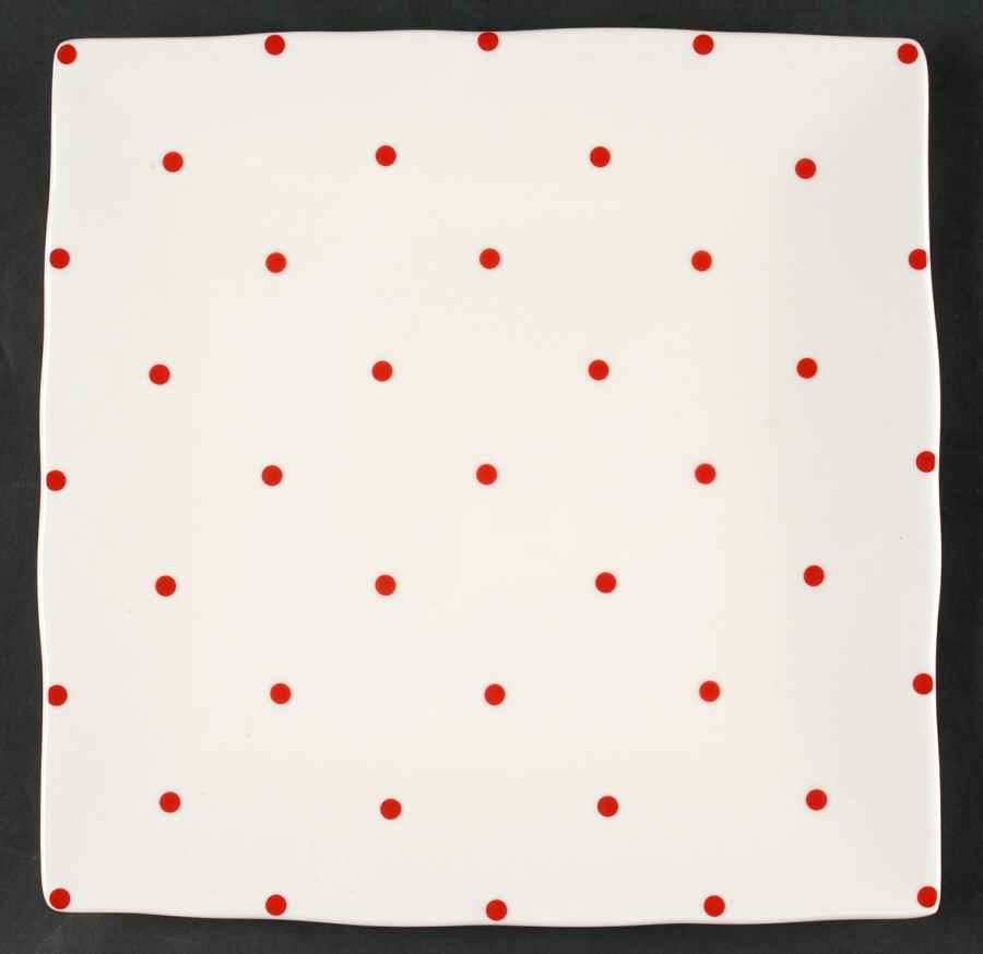 Aria Pois Red Square Dinner Plate by 222 Fifth (PTS)-1