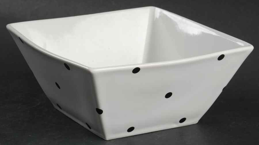 Aria Pois Black Square Soup/Cereal Bowl by 222 Fifth (PTS)-1