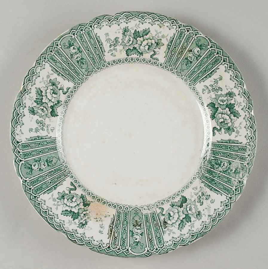Warren Green Luncheon Plate by Allerton's-1
