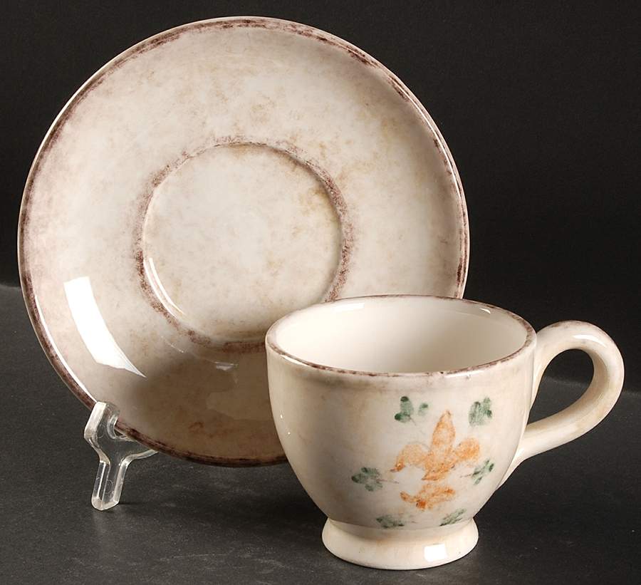 Medici Footed Cup & Saucer Set by Arte Italica-1