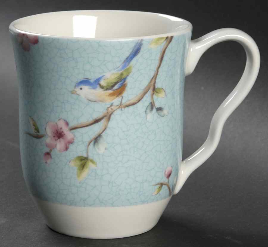 Blossom Bird Blue Mug by 222 Fifth (PTS)-1