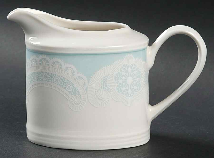 Queen Anne's Lace Blue Creamer by 222 Fifth (PTS)-1