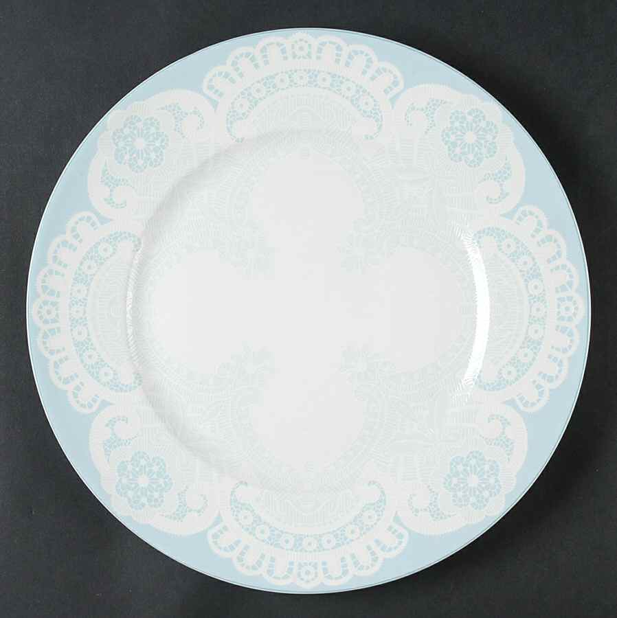 Queen Anne's Lace Blue Dinner Plate by 222 Fifth (PTS)-1