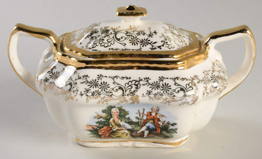 ATS73 Sugar Bowl & Lid by Atlas China (NY)-1