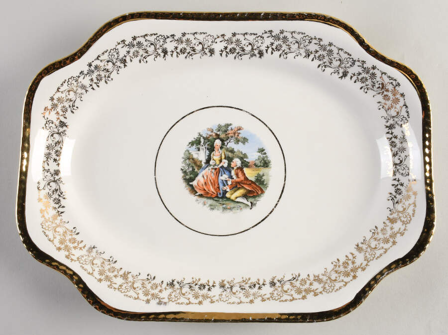 ATS73 13" Oval Serving Platter by Atlas China (NY)-1