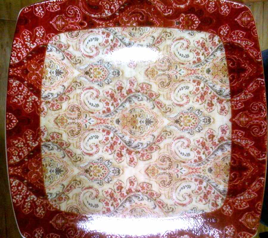 Cashmere Square Dinner Plate by 222 Fifth (PTS)-1