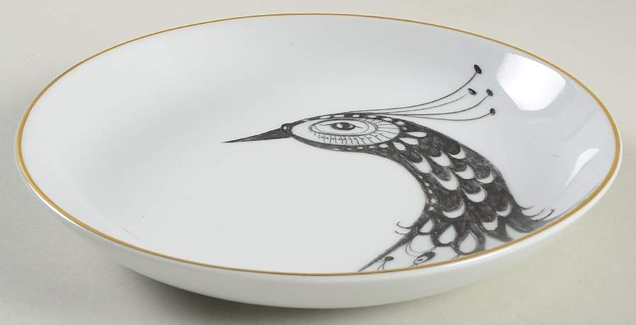 Peacock Coupe Soup Bowl by Anthropologie-1