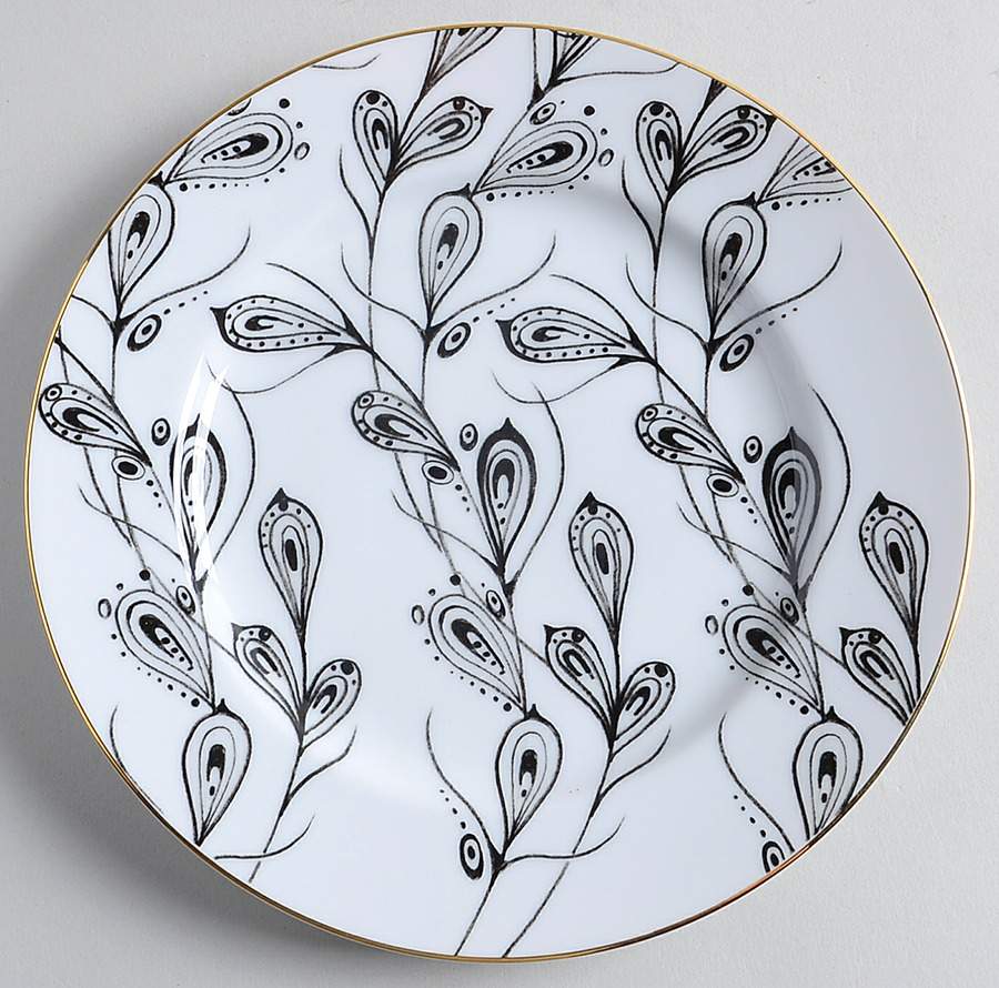 Peacock Salad Plate by Anthropologie-1