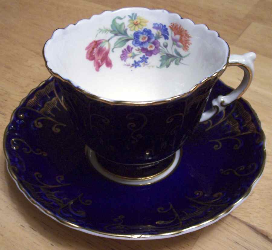C346 Footed Cup & Saucer Set by John  Aynsley & Sons-1