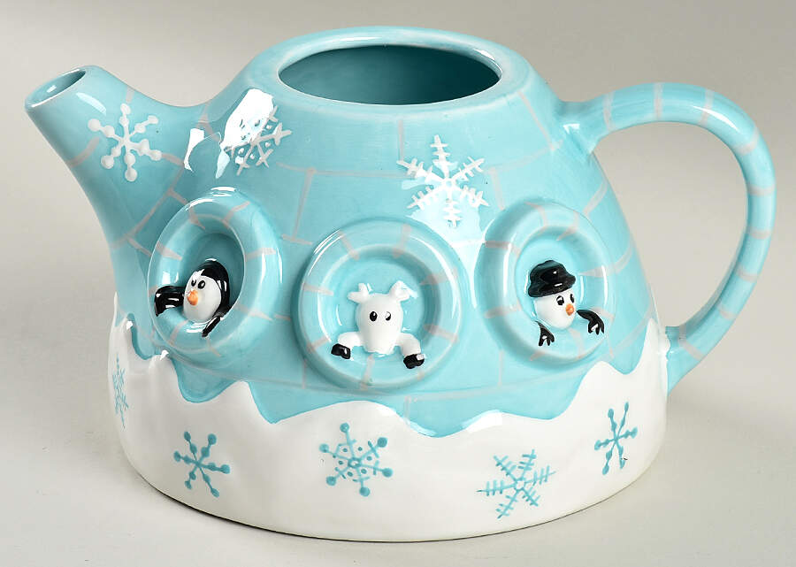 Arctic Holiday Teapot No Lid by 222 Fifth (PTS)-1