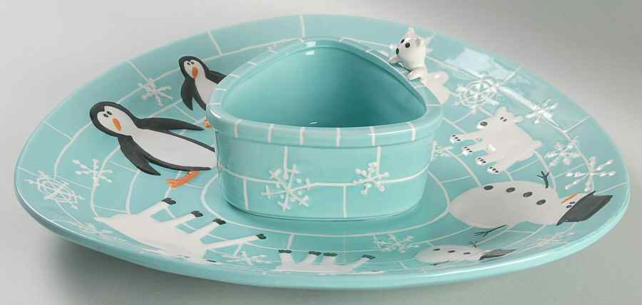 Arctic Holiday 1 Piece Chip & Dip by 222 Fifth (PTS)-1