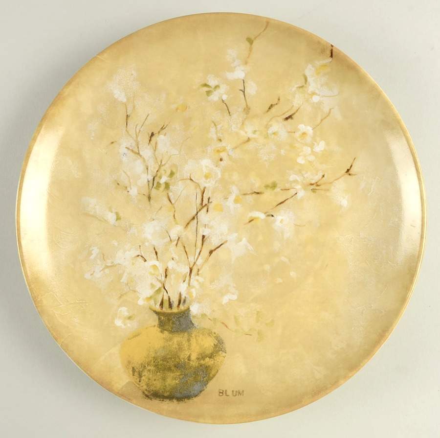 Flowering Blossom Dinner Plate by 222 Fifth (PTS)-1