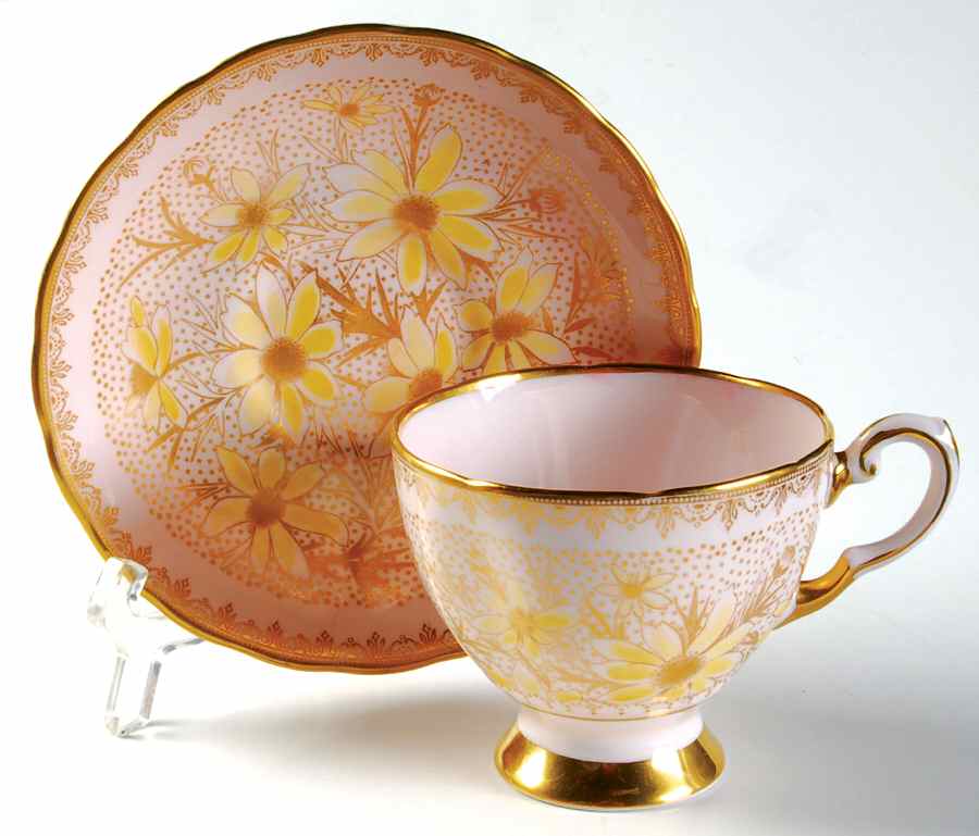 8701H Footed Cup & Saucer Set by John  Aynsley & Sons-1