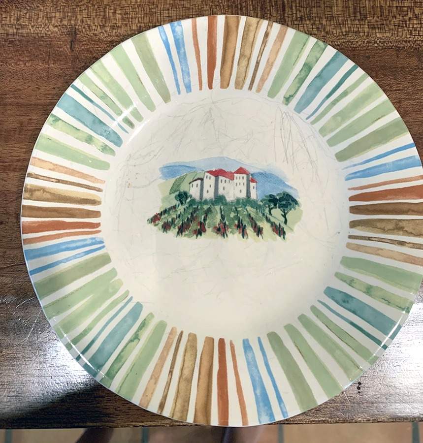Tuscan Villa Appetizer Plate by 222 Fifth (PTS)-1