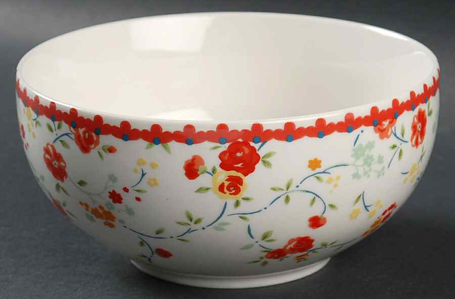 Andrea Red Soup/Cereal Bowl by 222 Fifth (PTS)-1