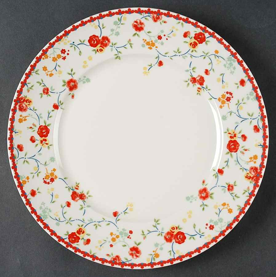 Andrea Red Dinner Plate by 222 Fifth (PTS)-1